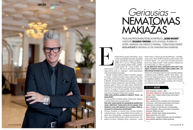 Interviu su Eduardo Ferreira žurnale MOTERIS